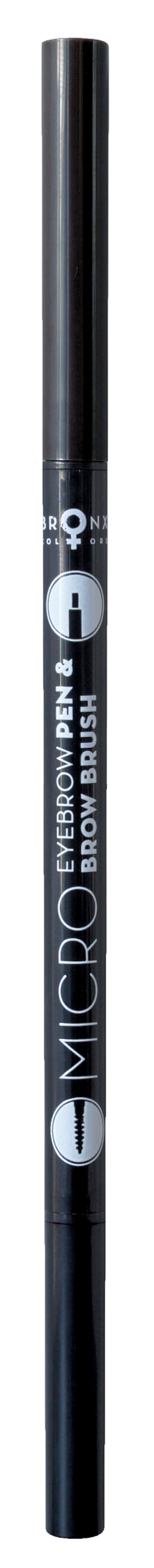 Micro Eyebrow Pen & Brow Brush Black